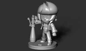 Bibi is an epic brawler who attacks with a baseball bat, hitting enemies in a close range arc. Download Stl File Bibi Brawl Stars Fanart 3d Print Model Cults