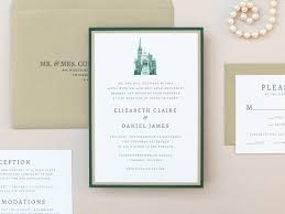 If you need any help customizing this, please message me using the button. Elegant And Formal Church Illustration Wedding Invitation In Ivory Gold And Forest Emerald Green Fourth Presbyterian Church Chicago Second City Stationery Beautiful Invitations And Wedding Stationery Chicago Illinois