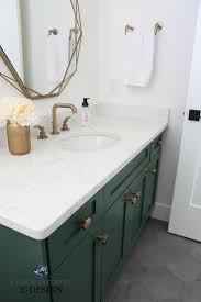 The 6 Best Paint Colours For A Bathroom Vanity Including White Green Bathroom Painting Bathroom Painted Vanity