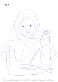 Learn How To Draw Mal From Descendants Descendants Step By Step Drawing Tutorials Drawings Mal Descendants Drawing Tutorial