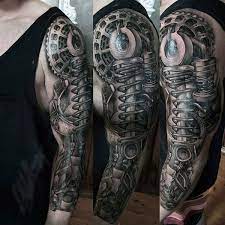 Most biomechanical tattoo are inclined more toward machines but how about a more bio oriented biomechanical tattoo, like this. 100 Optical Illusion Tattoos For Men Eye Deceiving Designs Biomechanical Tattoo Tattoos For Guys Badass Half Sleeve Tattoos For Guys