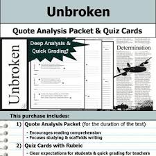 'the paradox of vengefulness is that it makes men dependent upon t. Unbroken Writing Prompts Worksheets Teaching Resources Tpt