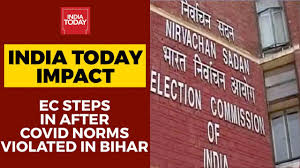 The election commission of india office building in new delhi. Bihar Elections 2020 Election Commission Reprimands Political Parties Over Overcrowded Rallies Youtube