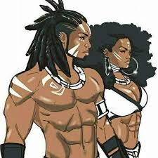 Pin By Pan African Think Tank On Rt Black Women Art Black Royalty Black Anime Characters
