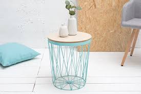 Design Beistelltisch Storage Ii 37cm Mint Eiche Aufbewahrungskorb Couchtisch Riess Ambiente De