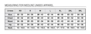 45 Accurate White Cross Scrubs Size Chart