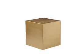 Shop our best selection of distressed & industrial style end tables and side tables to reflect your style and inspire your home. Brass Cube Side Table Modern Furniture Brickell Collection