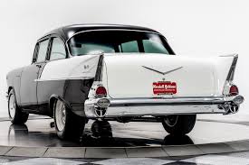 The car here was built as a tribute to the black widow cars. Used 1957 Chevrolet 150 Black Widow Tribute For Sale Sold Marshall Goldman Motor Sales Stock W21003