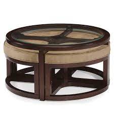 Oversized furniture in larger rooms coffee tables have to be dealt with differently. Juniper Round Cocktail Table W 4 Stools Coffee Table With Stools Round Cocktail Tables Coffee Table With Chairs