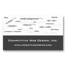 Business Card Html Code Web Design Zazzle Com Web Design Coding Design