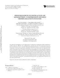 pdf performance investigation of adsorption compression