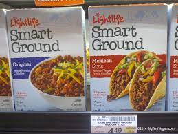 Lightlife Smart Ground Veggie Crumbles Original And Mexican Style In Refrigerated Near Produce Section Vegan Vegan Grocery Vegan Vegetarian Recipes