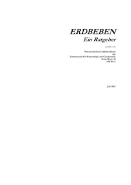 Zahlreiche wiener wurden nachts unsanft aus dem schlaf gerissen. Erdbeben Ein Ratgeber Zamg