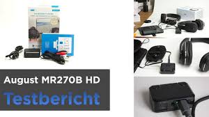 August Mr270b Hd Bluetooth Sender Mit Aptx Fernseher Bluetooth Nachrusten Youtube
