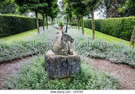 The Unicorn Walk And Sculpture At Medieval Cothay Manor Near Wellington In Somerset Uk English Garden Design Garden Sculpture Garden Statues