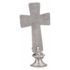Get the best deals on memorial cross in other funeral & cemetery items when you shop the largest online selection at ebay.com. Crucifix Silver Table Cross With Burial Resurrection And Ascen Online Sales On Holyart Com