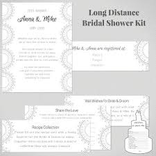 Virtual Bridal Shower Kit Long Distance Wedding Shower Bridal Shower Bridal Shower Invitations Long Distance Wedding