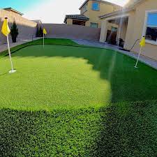 Give Yourself A Taste Of Luxury With Your Own Personal Putting Green Toughturtleturf Artificialgrassexper In 2021 Artificial Grass Garden Backyard Design Turf Grass