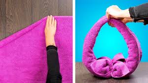 Idees Simples Et Creatives Pour La Salle De Bain Pliage De Serviettes Youtube