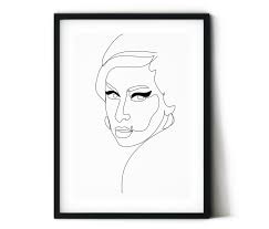 Amy Winehouse Portrait Downloadable Prints Fan Art One Line Portrait Music Print Fan Gift Ideas Gift For Him Gift For Line Artwork Printed Fans Amy Winehouse