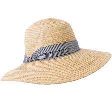 Hat Attack Raffia Braided Sun Hat 98 Liked On Polyvore Featuring Accessories Hats Beige Stripe Hat Braid Crown R Summer Hats Beach Beige Hat Sun Hats