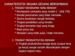 Contoh negara maju yaitu amerika serikat, belanda, inggris, jepang, australia, dll. Negara Maju Dan Negara Berkembang Ppt Download