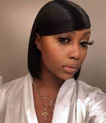 This is definitely one of the hottest black hairstyles with swoop bangs available today. Swoop Bang Bob
