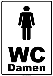 Hinweisschilder Toilette Wc Damen Pdf Vorlage Zum Ausdrucken