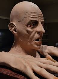 1979 Don Post Studios Nosferatu Halloween Latex Mask Monster Vintage With  Hands