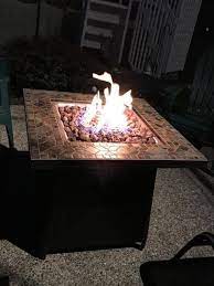 Hampton Bay 50 000 Btu 30 In Cross Ridge Outdoor Gas Fire Pit Table Patio Heater G Ftb51057b At The Home Gas Fire Pits Outdoor Gas Fire Pit Table Gas Firepit