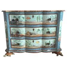 Hand Painted Aquatic Turtle Footed Chest Dresser From A Unique Collection Of Antique And Modern Dressers At Https Www Chest Dresser Dresser Aquatic Turtles