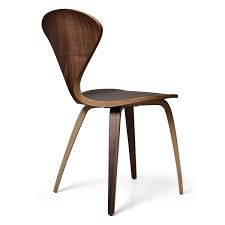 Shown in classic walnut finish, with table. Norman Bentwood Chair