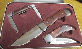 I have been baking sandbakelsers for decades. Lot Winchester Collectible 3 Pc Knife Set In Tin Box