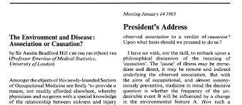 Bradford Hill Richard David Feinman