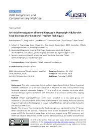 Peta pemikiran juga merupakan cara yang mudah memahami sesuatu isu menggunakan grafik dengan topik yang dipelajari. Pdf An Initial Investigation Of Neural Changes In Overweight Adults With Food Cravings After Emotional Freedom Techniques