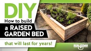 This publication details each step involved in planning, constructing, planting and maintaining a raised bed. Diy How To Build A Raised Garden Bed Realcedar Com Youtube