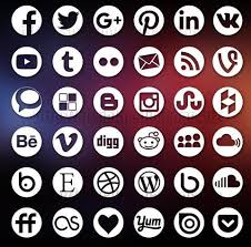 Black And White Png Icon Round Social Media Icons White Socialmediaicons Social Media Icons Social Media Icons Vector Icon