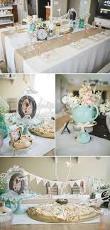 Celebrate the new arrival in style! Shabby Chic Baby Shower Tea Party The Little Umbrella Tea Party Baby Shower Theme Tea Party Baby Shower Baby Shower Tea