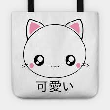 The amazing kawaii mara cat bundle with the anime super tracer pack song used: Cute Kawaii Cat Face Japanese Anime Kawaii Tote Teepublic
