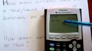 Ncr On A Ti Calculator Pascal S Triangle Youtube