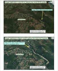 Gempa bumi disebutkan juga dirasakan warga di bengkulu, seperti twit akun @ekytoyoot92 atau andrian rizki. Google Satellite Images Show The Scenes Captured Before A And After Download Scientific Diagram