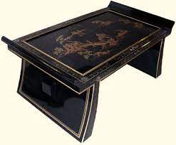 48 wide rosewood finish oriental coffee table in simple ming style. High Gloss Lacquer Oriental Coffee Table With Gold Landscape Coffee Table Asian Coffee Table Coffee Table With Stools