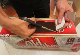 Diy car track with lift and with parking of cardboard how to make car racing desktop game from cardboard. Make Your Own Beer Box Nascar Track Projectophile