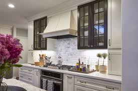 off white cabinets with woodland brown