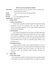 Anwar santoso npm 1423022002 program studi magister pendidikan fisika fakultas keguruan dan ilmu pendidikan universitas lampung 2014 2. Format Telaah Jurnal Telaah Jurnal Judul Jurnal Artikel Penulis Publikasi Penelaah Tanggal Telaah Jurnal Internasional Tetap Ditelaah Dengan Course Hero