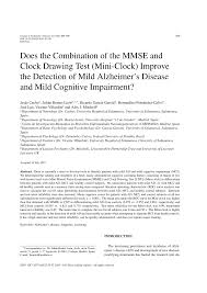 Bottom left, clock with a failed. Pdf Does The Combination Of The Mmse And Clock Drawing Test Mini Clock Improve The Detection Of Mild Alzheimer S Disease And Mild Cognitive Impairment