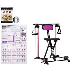 master gym compact fitness chair with dvd and wall chart