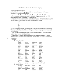 As an oral tradition, handed down generation after generation, the true origins of the hawaiian language are relatively unknown. A Short Introduction To The Hawaiian Language