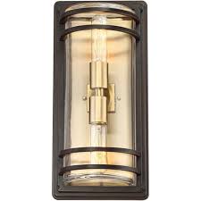 Today's entrance lighting comes in all shapes, sizes and design styles, from the contemporary outdoor sconce to a more traditional look gracing your front porch. John Timberland Modern Outdoor Wall Sconce Fixture Bronze And Warm Brass 16 Clear Glass For Exterior House Porch Patio Deck Target