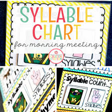 Morning Meeting Literacy Circle Time Chart Syllables